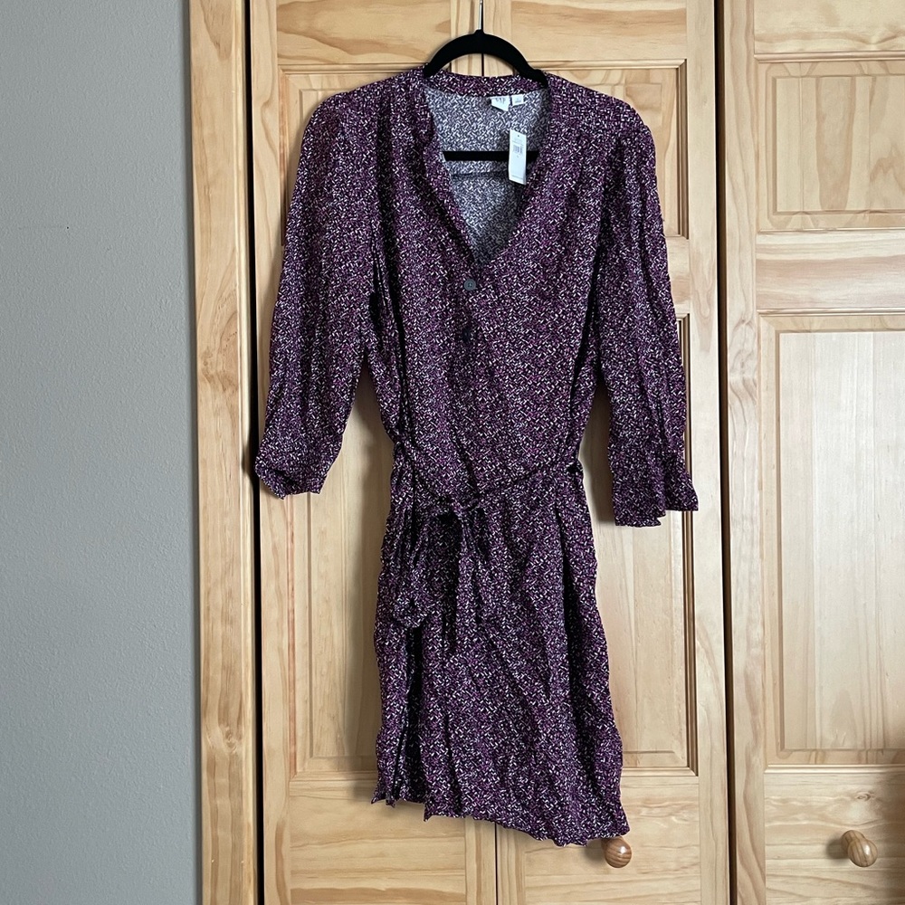 Gap Pink and purple pattern dress